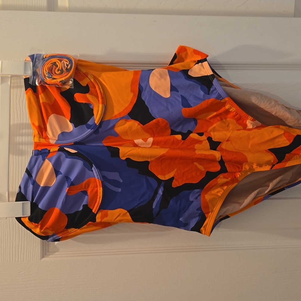 Tabitha Brown orange swimsuit size XL